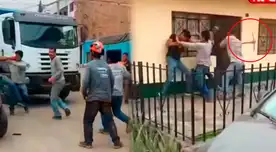 Hombres utilizaron hasta pico para poder pelear.