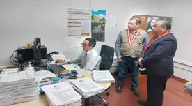 El presidente del Poder Judicial Javier Arévalo visitó la Corte de Trujillo