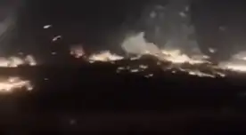 La ciudad ucraniana Bakhmut fue bombardeado por el ejército ruso La ciudad ucraniana Bakhmut fue bombardeado por el ejército ruso