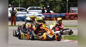 Joaquín Kishimoto luego de su resonante y sensacional actuación en la séptima fecha en la clase Micro Max por la séptima fecha del Rotax Max Colombia.