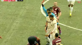 Malas noticias para Universitario: 'Tarzán' Riveros deja codazo, es expulsado y la U lo sufre