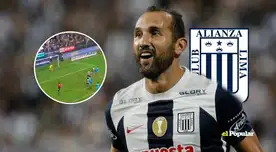 Hernán Barcos hizo gala de su fraternidad y asistió a Pablo Lavandeira para que selle la goleada blanquiazul.