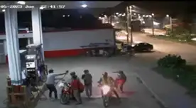 Puerto Maldonado: grifero rocía gasolina a delincuentes en moto que llegaron disparando y repele robo