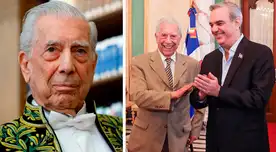 Mario Vargas Llosa feliz por nueva nacionalidad. Mario Vargas Llosa feliz por nueva nacionalidad.