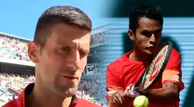 Juan Pablo Varillas se llevó el reconocimiento de Novak Djokovic.
