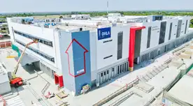 Fase final de la construcción del hospital de Chulucanas.