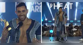 Austin Palao ganó "artista tendencia" en los Premios Heat 2023.
