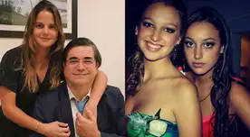 El presentador de televisión Jaime Bayly tuvo dos hijas con su esposa Sandra Masías. El presentador de televisión Jaime Bayly tuvo dos hijas con su esposa Sandra Masías.