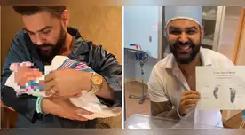 Erick Sabater celebra su primer Día del Padre. Erick Sabater celebra su primer Día del Padre.