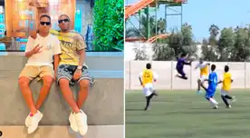 Hijo de Jefferson Farfán anotó gol de cabeza.