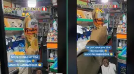 La cretividad del bodeguero peruano sorprendió a usuarios de TikTok.