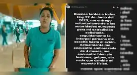 Pamela Cabanillas se entrega a la justicia europea para su extradición