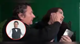 "Al fondo hay sitio" hace de las suyas con reportera de AYF. "Al fondo hay sitio" hace de las suyas con reportera de AYF.