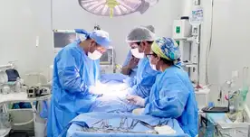 Primera intervención quirúrgica en el nuevo nosocomio.