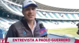Paolo Guerrrero recibió a Juan Carlos Orderique en las instalaciones de Racing.