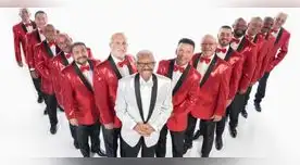 "El Gran Combo" de Puerto Rico felices de brindar concierto en Perú.