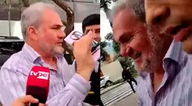 Mauricio Fernandini fue trasladado por la Policía y la prensa lo abordó en el camino.