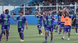 La alegría de los jugadores del Comerciantes Unidos por su victoria 1-0 ante San Martín.