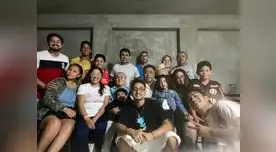 Christian Flores contento con el soporte que tiene de su familia.