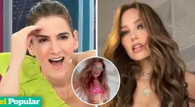 Gigi Mitre se mostró sorprendida ante el cuidado físico de Thalía. Gigi Mitre se mostró sorprendida ante el cuidado físico de Thalía.