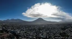 Las cenizas llegaron hasta la Ciudad Blanca
