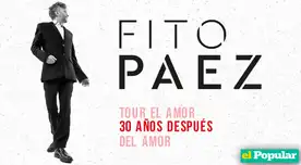 El cantante argentino Fito Paez llega al Perú para deleitar a todos sus fanáticos.