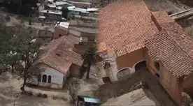 Extraña mansión abandonada en un cerro de Huánuco
