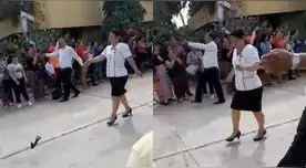 La profesora marchaba tranquila, cuando pasó lo impensado en pleno desfile y es viral en TikTok.