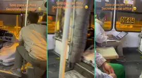 Joven trabaja junto a su laptop dentro de un bus y deja en ‘shock a usuarios’: “Cree que está en Europa” Joven trabaja junto a su laptop dentro de un bus y deja en ‘shock a usuarios’: “Cree que está en Europa”