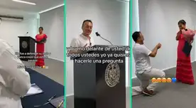 La propuesta de matrimonio fue viral en TikTok. La propuesta de matrimonio fue viral en TikTok.