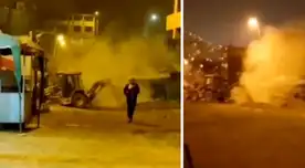 Intentar realizar una conexión clandestina de agua y desagüe casi provoca una tragedia en Ate.