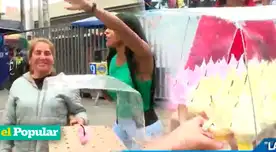 ¡Sacó su barrio! Rocío Miranda se luce vendiendo ponche de huevo en Gamarra