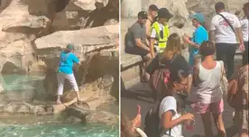 Una turista se volvió viral recolectar agua de la famosa Fontana di Trevi en Roma.