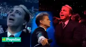 Cristian Castro asistió al concierto de Luis Miguel en primera fila y su reacción es viral en redes