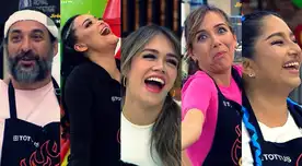 Concursantes de "El gran chef: famosos" reaccionan a sus respectivas fotos infantiles.