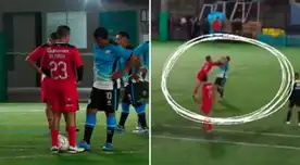 Óscar del Portal fue protagonista de una pelea en el partido benéfico de los Once Machos con el Diamante Uribe.