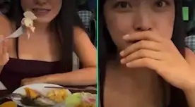 La reacción de la joven japonesa fue viral en TikTok.