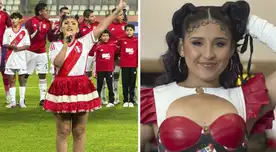 Milena Warthon se pronunció tras cantar el Himno Nacional, pero no aparecer en la TV.