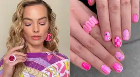 Para un look llamativo agrega escarcha a tus uñas.