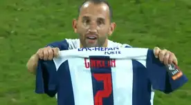 Hernán Barcos anota para Alianza Lima sobre Comercio y se lo dedica a Santiago García con emotivo gesto