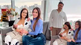 Marina Mora dio a luz y Silvia Cornejo la visitó.