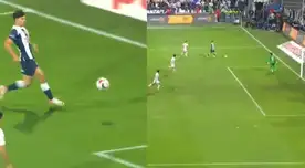 Franco Zanelatto corrió con peligro hasta el arco de Melgar, pero defensa evita el gol con gran cruce