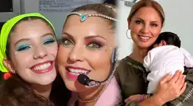 Karina Rivera feliz con su primera nieta.