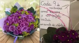 ¿Qué significa regalar flores moradas o violetas el 9 de noviembre y cuál es la historia?