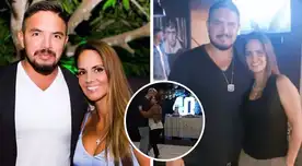 Blanca Rodríguez se divierte con Juan Manuel Vargas en la celebración de su cumpleaños 40