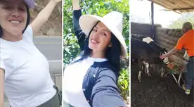 Katy Jara presume su pancita de embarazada y se luce con los suyos: "Visitando la chacra de mis papás"