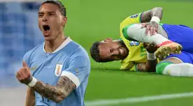 Uruguay se lleva el triunfo y Brasil queda preocupado por lesión de Neymar.