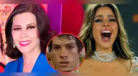 Olga Zumarán felicita a Luciana Fuster tras ganar el Miss Grand International.