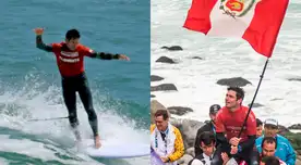 Piccolo Clemente se bañó en oro: surfista peruano se quedó con la presea dorada.