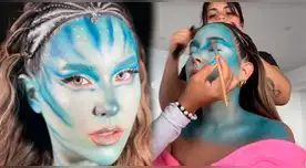 Alessandra Fuller se transforma en avatar en Halloween.